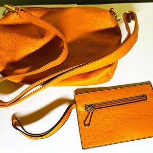 Leather Crossbody and Card Holder Wallet